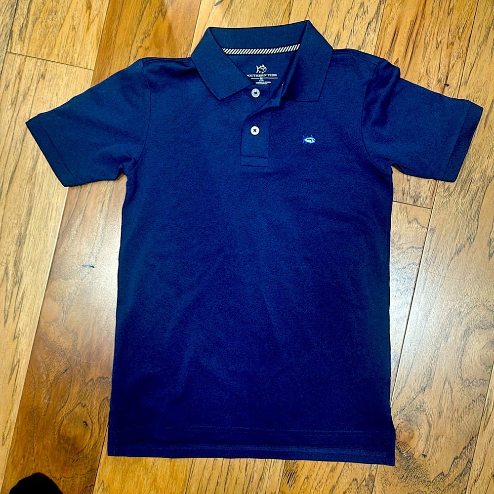 EUC boys navy polo